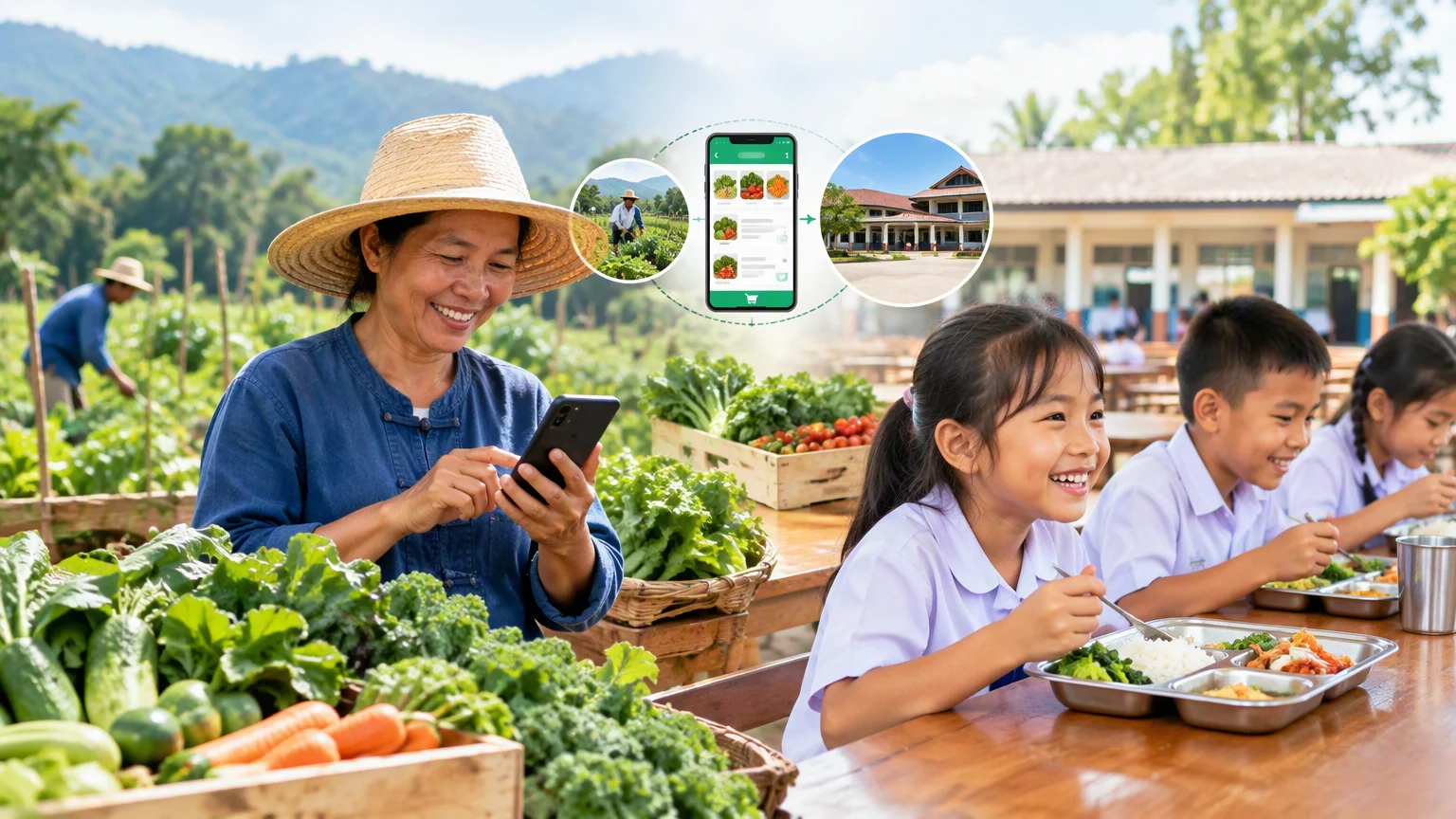 Agroecology for safe school lunch